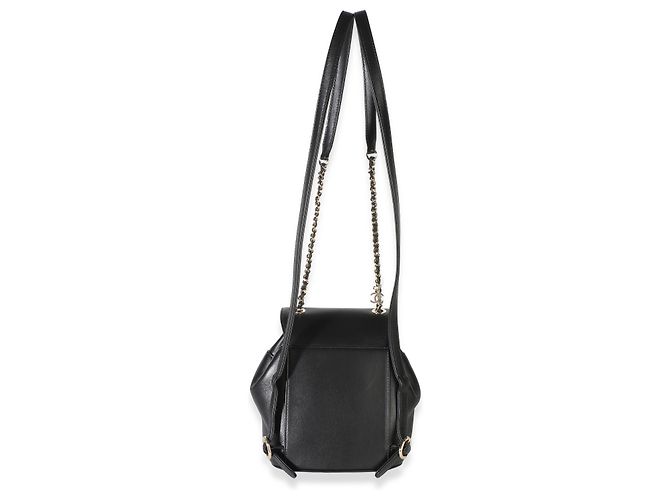 Gabrielle Chanel CC Mania Mini-Rucksack aus schwarzem Lammleder - Ansicht 2