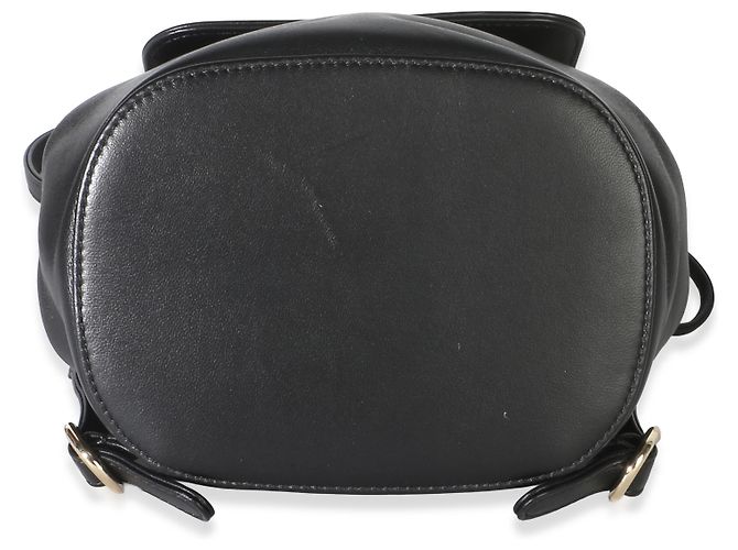 Gabrielle Chanel CC Mania Mini-Rucksack aus schwarzem Lammleder - Ansicht 6