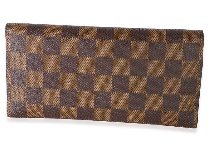 Portafoglio Josephine Louis Vuitton in canvas Damier Ebene rosso - vista 2