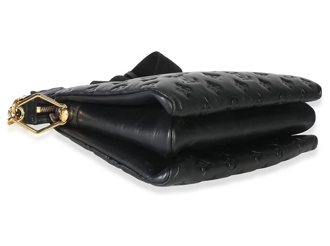 Louis Vuitton Coussin PM in pelle di agnello con Monogram embossed nero - vista 7