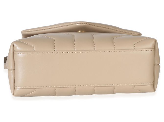 Autre Marque Saint Laurent Beige Calfskin Y Quilted Monogram Toy Loulou - vista 5