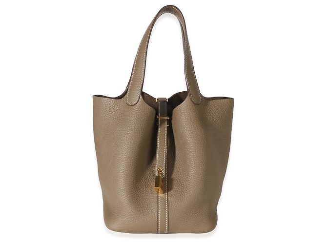 Hermès Etoupe Clemence Picotin Lock 22 GHW - vista 8
