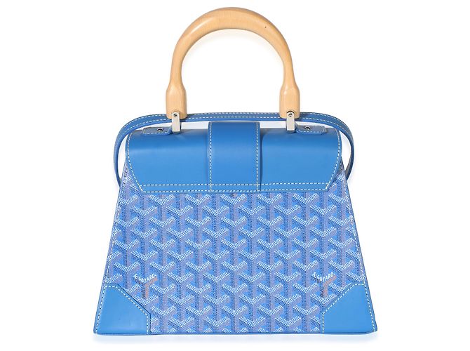 Goyard Blue Goyardine Canvas Saigon PM - vue 2