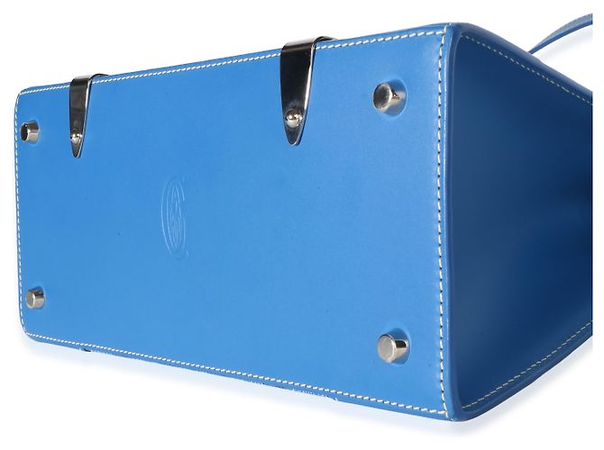 Goyard Blue Goyardine Canvas Saigon PM - vue 6