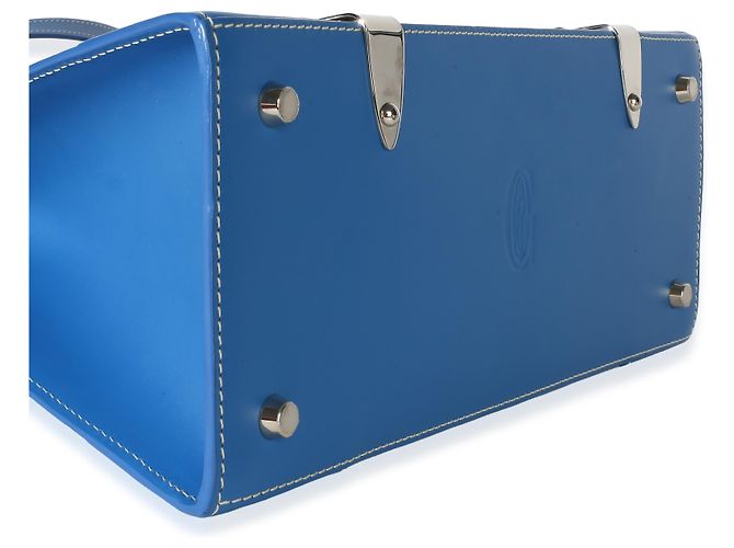 Goyard Blue Goyardine Canvas Saigon PM - vue 7