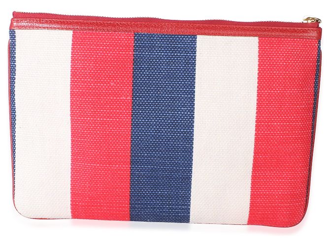 Pouch Gucci in tela logo multicolore - vista 2
