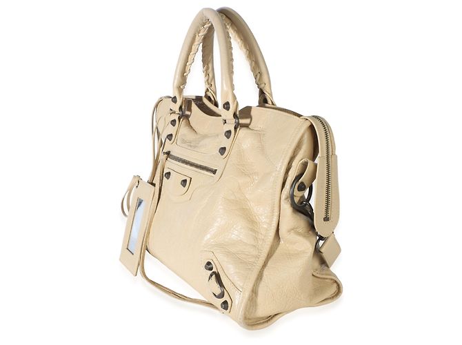 Borsa City Balenciaga Sahara Agneau Classic Hardware - vista 3