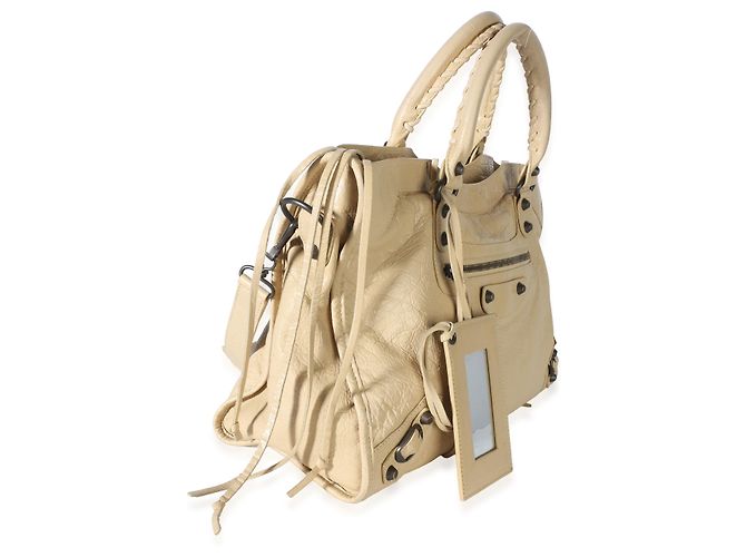 Borsa City Balenciaga Sahara Agneau Classic Hardware - vista 4