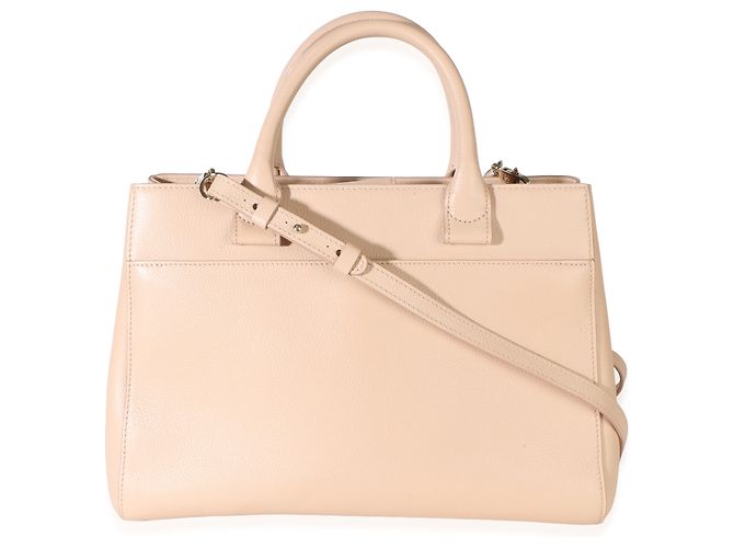 Borsa Shopper Chanel Medium Neo Executive in Pelle di Vitello Granulata Light Beige - vista 2