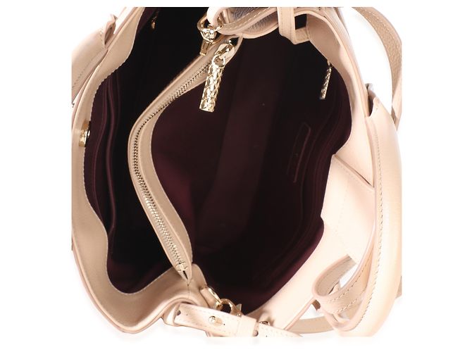 Borsa Shopper Chanel Medium Neo Executive in Pelle di Vitello Granulata Light Beige - vista 5