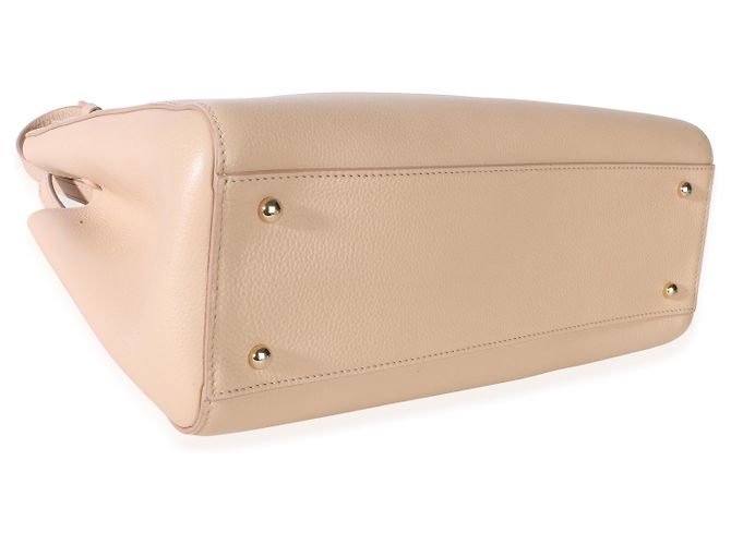 Borsa Shopper Chanel Medium Neo Executive in Pelle di Vitello Granulata Light Beige - vista 7