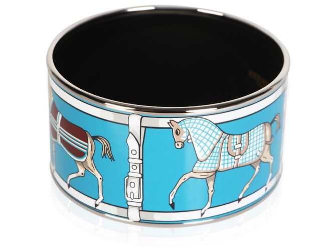 Bracciale in smalto Extra Wide Tenues et Couvertures Hermès - vista 3