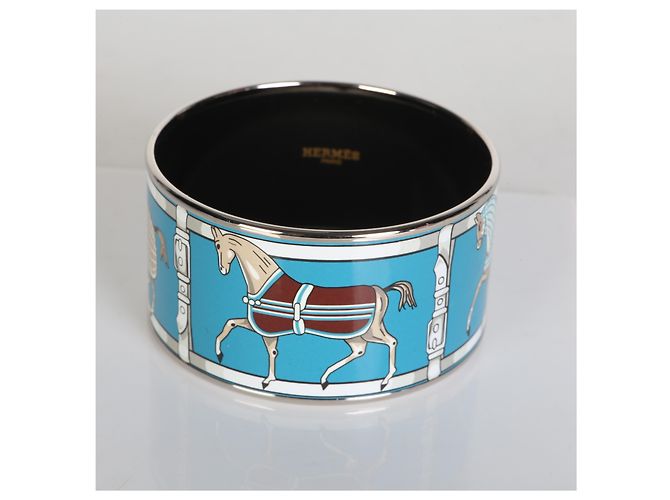Bracciale in smalto Extra Wide Tenues et Couvertures Hermès - vista 5