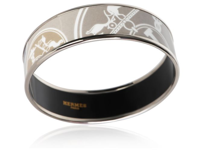 Bracciale largo smaltato Hermès Ex-Libris - vista 2