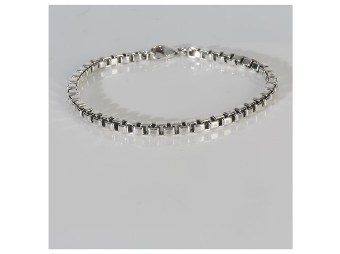 Pulseira Tiffany & Co. em prata de lei com elos venezianos - vista 4