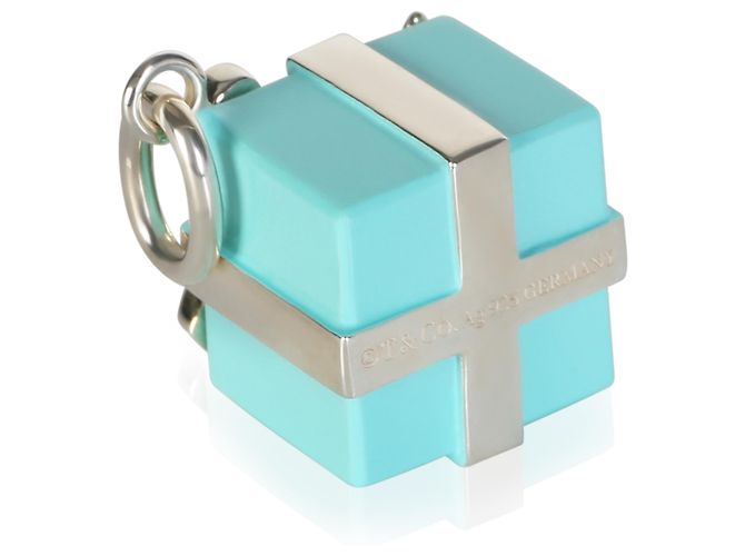 Colgante Present en plata esterlina y esmalte azul Tiffany & Co. - vista 3