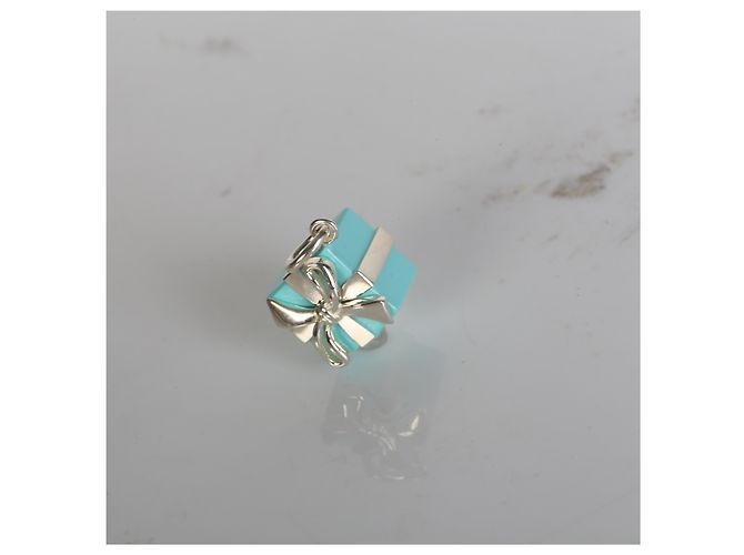Colgante Present en plata esterlina y esmalte azul Tiffany & Co. - vista 5