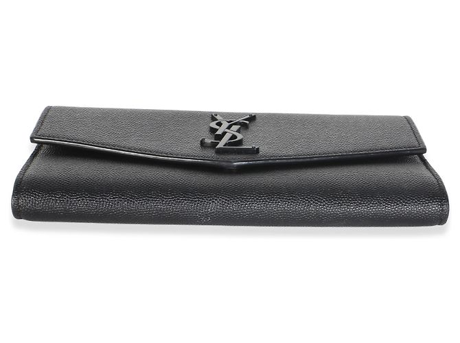 Autre Marque Portafoglio a catena Saint Laurent Uptown in pelle Grain de Poudre nera - vista 5