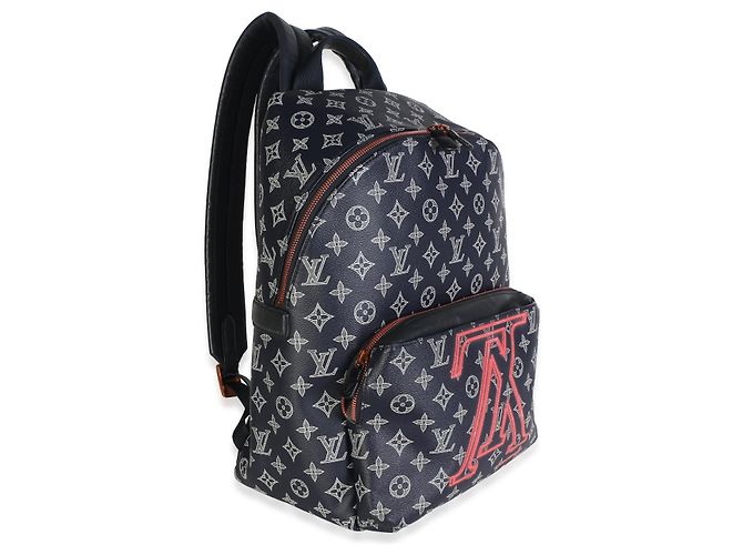 Louis Vuitton Navy Ink Monogram Upside Down Apollo Backpack - view 4