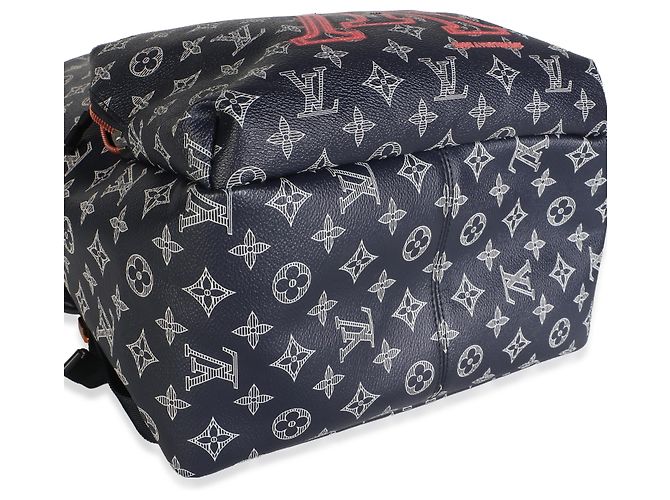 Louis Vuitton Navy Ink Monogram Upside Down Apollo Backpack - view 7