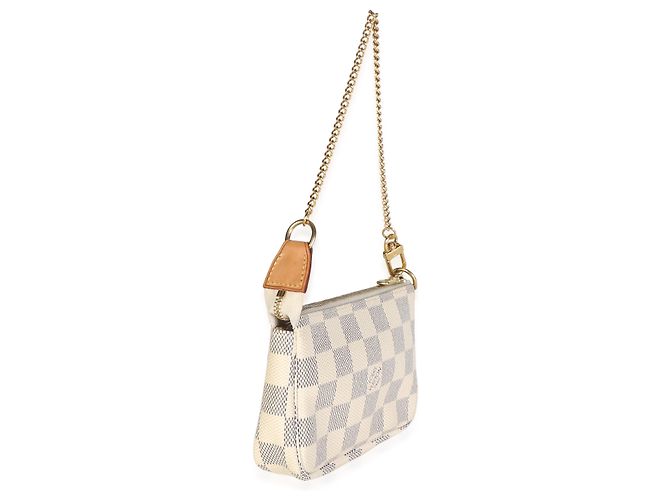 Louis Vuitton Damier Azur Canvas Mini Pochette Accessoires - vista 4