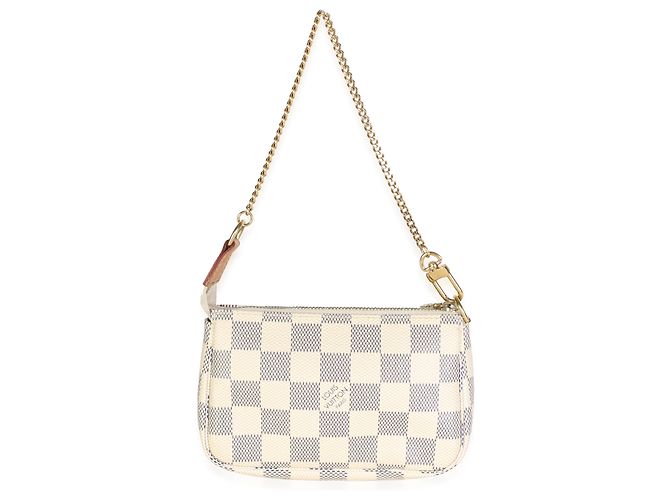 Louis Vuitton Damier Azur Canvas Mini Pochette Accessoires - vista 8