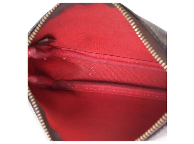 Louis Vuitton Damier Ebene Canvas Mini Pochette Accessoires - vista 5