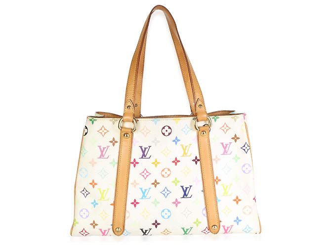 Louis Vuitton White Monogram Multicolor Canvas Aurelia MM - view 2