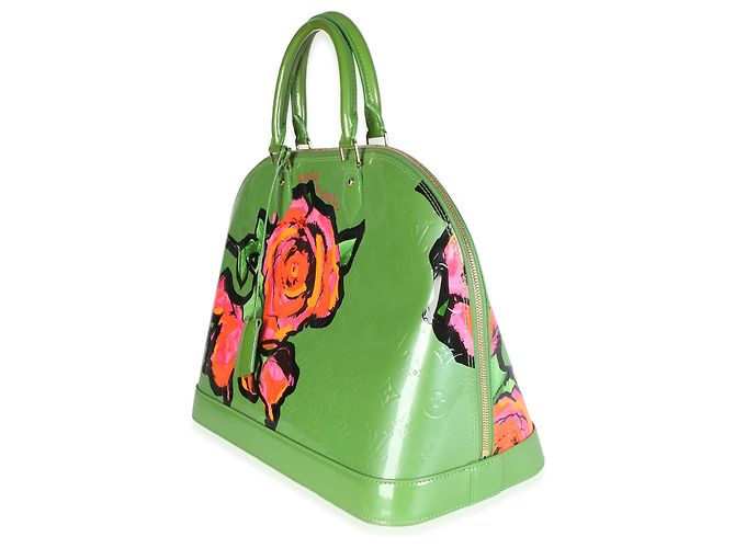 Louis Vuitton x Stephen Sprouse Vert Tonic Monogram Vernis Roses Alma GM - vista 3