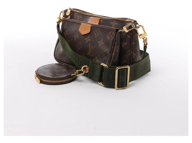 Borsa a tracolla Louis Vuitton Multi Pochette Accessoires Monogram in marrone M44813 - vista 2