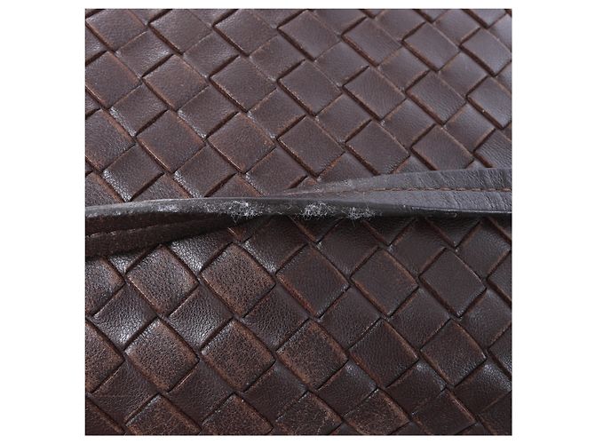 Borsa a tracolla Bottega Veneta Nodini in pelle Intrecciato Marrone - vista 15