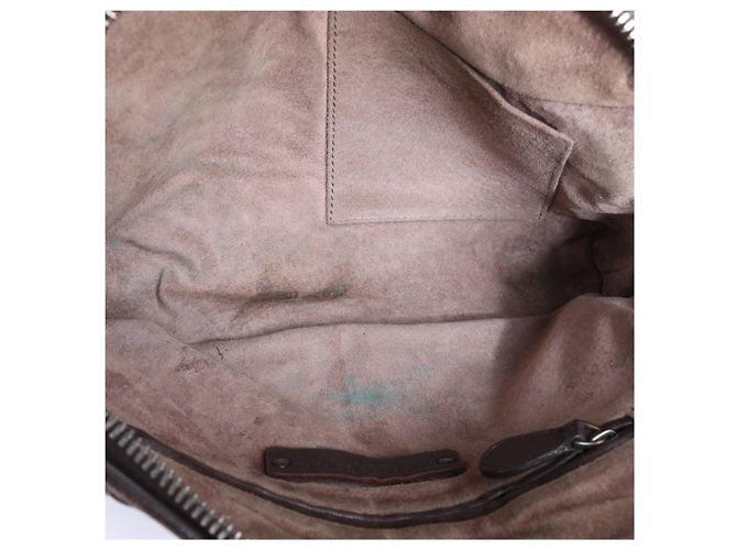Borsa a tracolla Bottega Veneta Nodini in pelle Intrecciato Marrone - vista 6