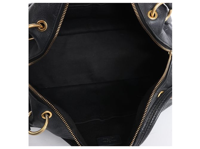 Borsa a tracolla Louis Vuitton Pontheiu Monogram Empreinte in Black M43719 - vista 11