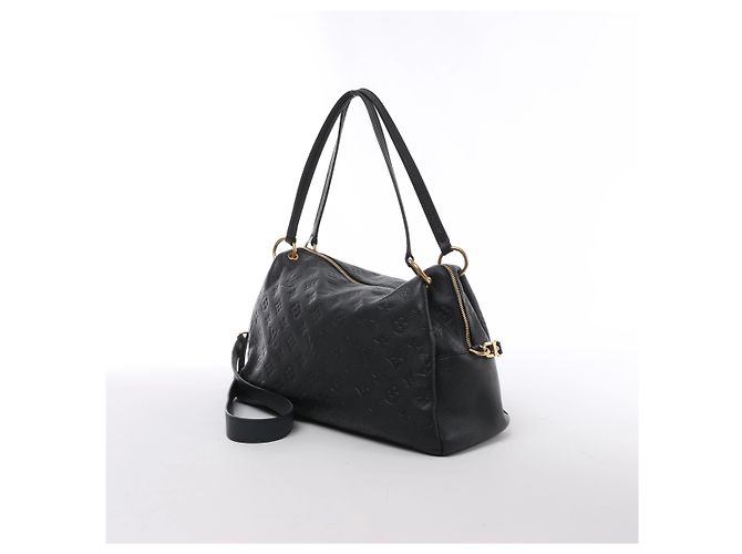 Borsa a tracolla Louis Vuitton Pontheiu Monogram Empreinte in Black M43719 - vista 3