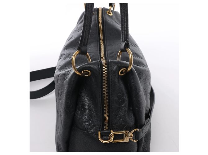 Borsa a tracolla Louis Vuitton Pontheiu Monogram Empreinte in Black M43719 - vista 4