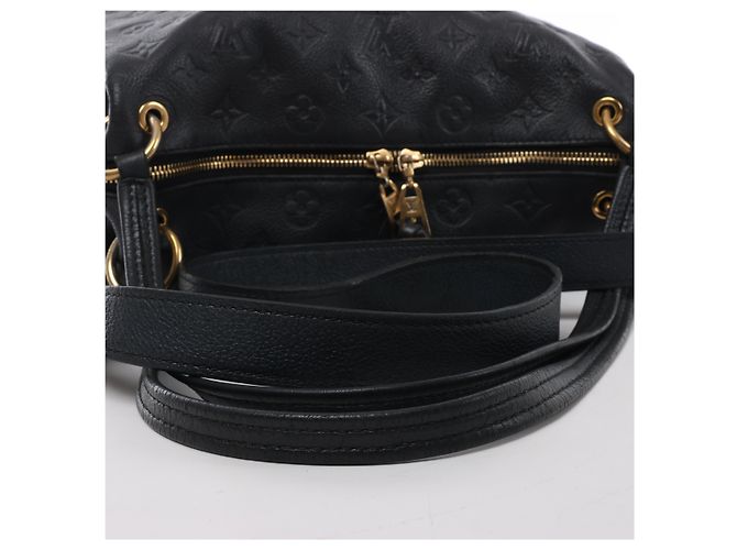 Borsa a tracolla Louis Vuitton Pontheiu Monogram Empreinte in Black M43719 - vista 7