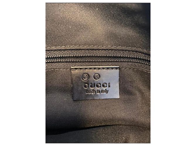Borsa tote Gucci in tela GG nera - vista 10