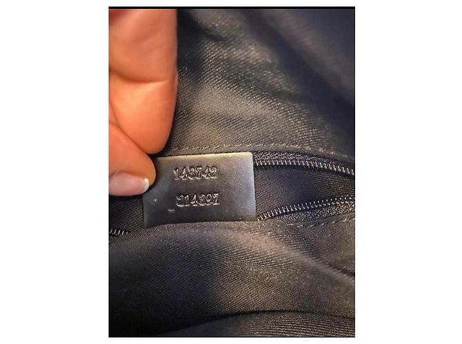 Borsa tote Gucci in tela GG nera - vista 12