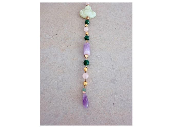 Autre Marque Carlo Zini Collana Lariat con Pendente Buddha - vista 7