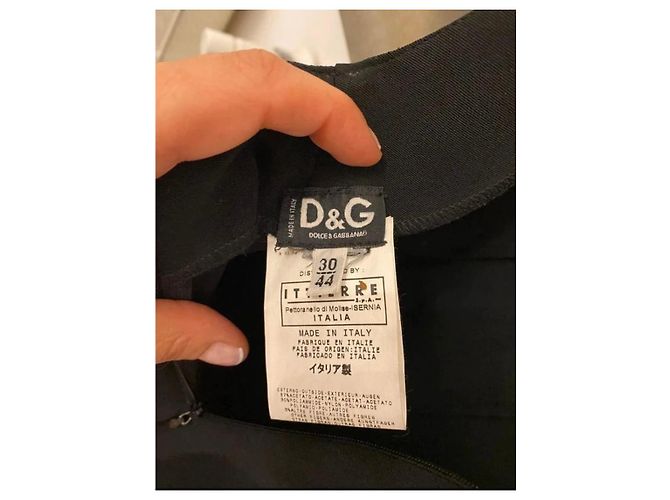 Dolce & Gabbana Vestido de renda preto D&G - vista 10