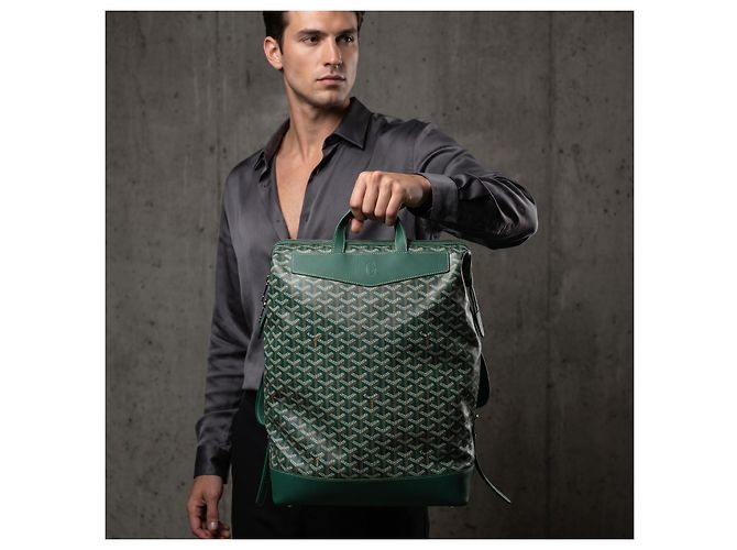 Saint Louis Goyard Alpin MM Zaino Verde - vista 3