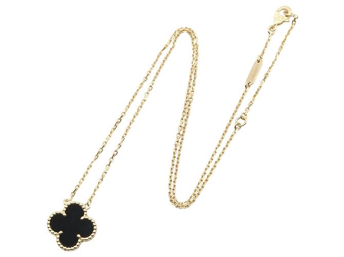 Collana Van Cleef & Arpels Vintage Alhambra Onyx - vista 2