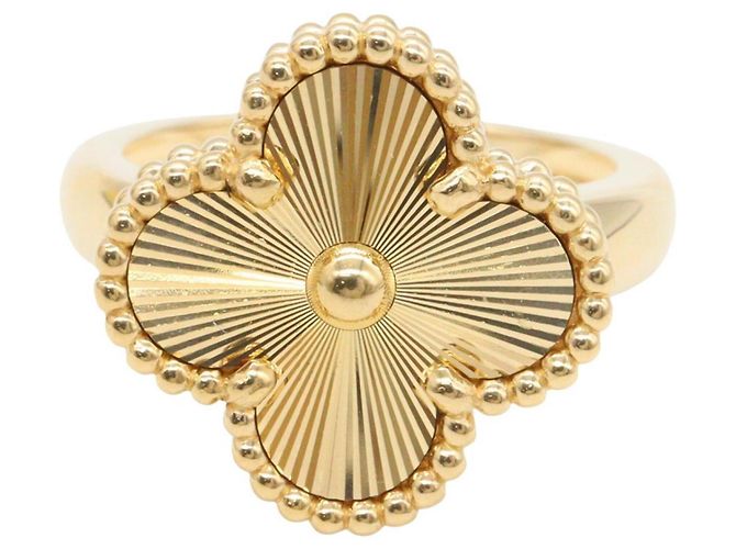 Anello Van Cleef & Arpels Vintage Alhambra Guilloché - vista 2