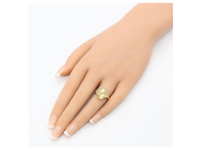 Anello Van Cleef & Arpels Vintage Alhambra Guilloché - vista 8
