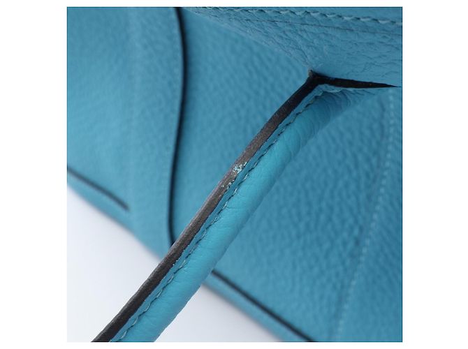 Hermès Borsa Tote Hermes Garden Party TPM Blue Nord - vista 8