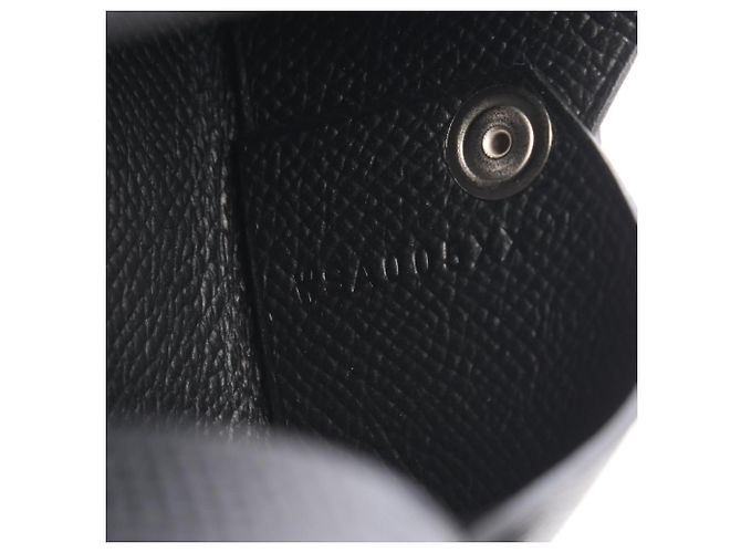Hermès Portamonete Hermes Calvi Black - vista 5