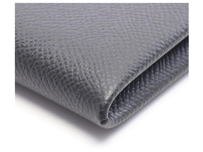 Hermès Portamonete Hermes Calvi Black - vista 6