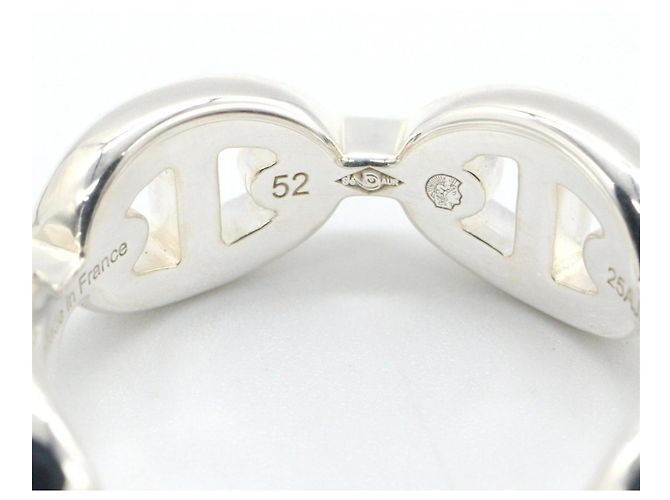Ring Hermès Anello a Fascia Hermes Chaine d'Ancre Enchainée Silver - vista 5