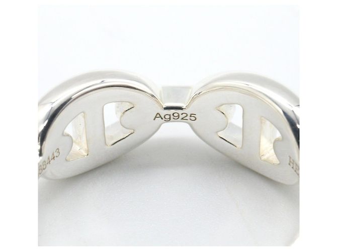 Ring Hermès Anello a Fascia Hermes Chaine d'Ancre Enchainée Silver - vista 6