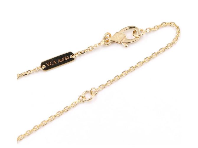 Collana Van Cleef & Arpels Vintage Alhambra in madreperla - vista 4